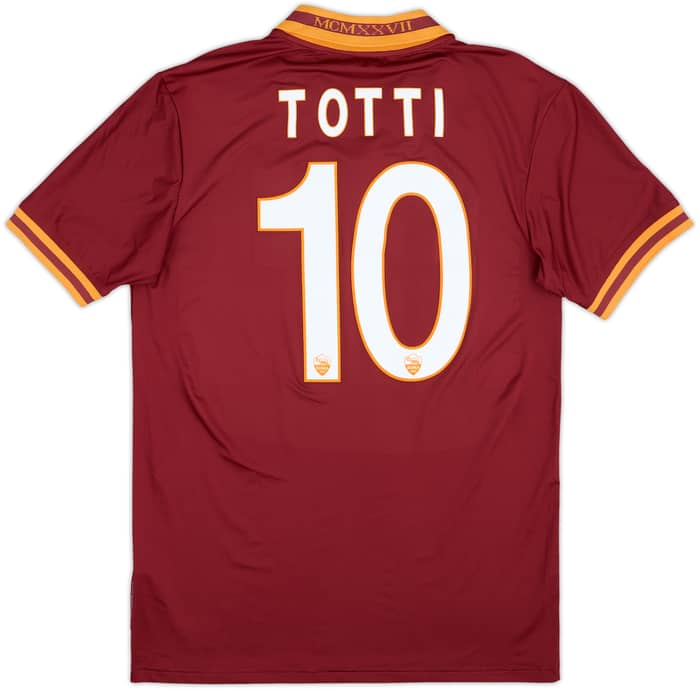 2013-14 Roma Home Shirt Totti #10 - 8/10 - (S)
