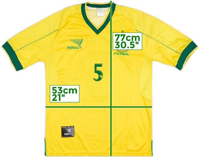 1998-99 Brazil Futsal Home Shirt #5 (Manoel Tobias) - 7/10 - (L)
