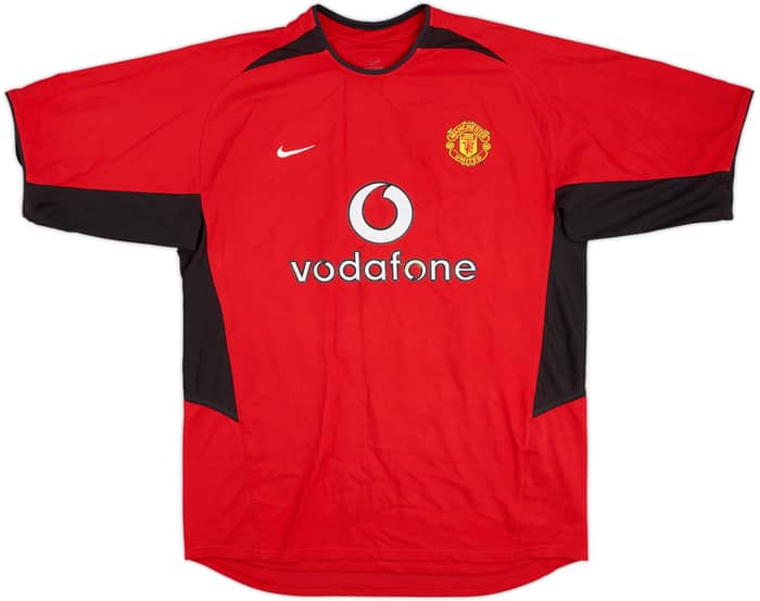 2002-04 Manchester United Home Shirt Ferdinand #6 - 8/10 - (L)