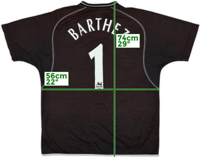 2000-02 Manchester United GK S/S Shirt Barthez #1 - 6/10 - (M)