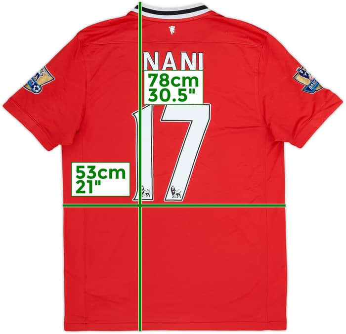 2011-12 Manchester United Home Shirt Nani #17 - 4/10 - (M)