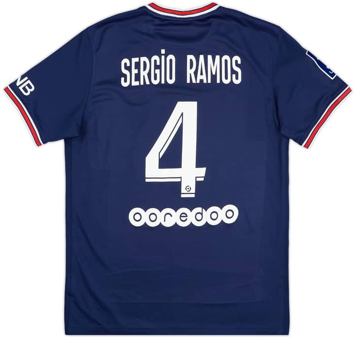 Camiseta de local del Paris Saint-Germain 2021-22 Sergio Ramos #4 - 7/10 - (M)
