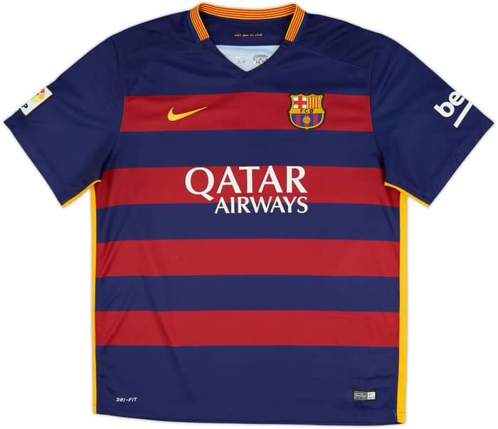 2015-16 Barcelona Home Shirt A.Iniesta #8 - 8/10 - (XL)