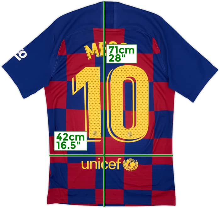 2019-20 Barcelona Authentic Home Shirt Messi #10 - 8/10 - (S)