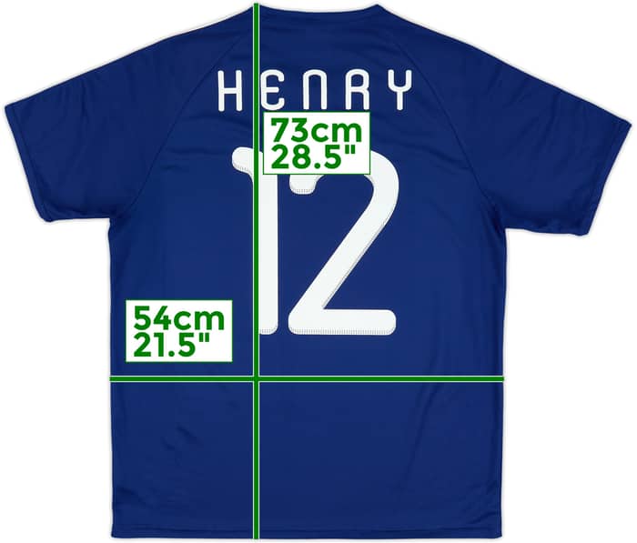 2009-10 France Basic Home Shirt Henry #12 - 8/10 - (M)
