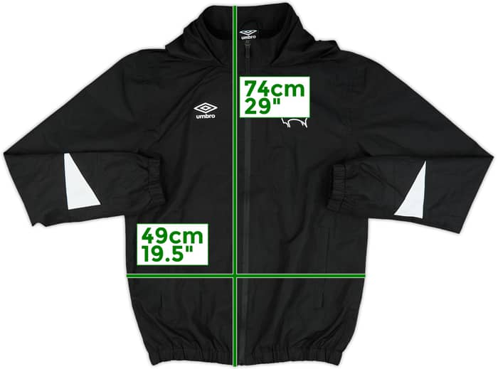 2018-19 Derby Umbro Hooded Track Jacket - 8/10 - (XL.Boys)