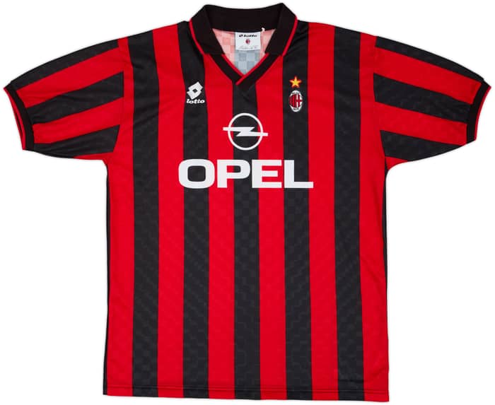1995-96 AC Milan Home Shirt #5 - 6/10 - (XL)