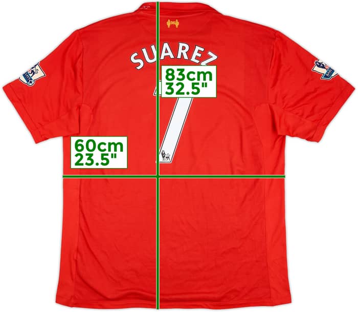 2012-13 Liverpool Home Shirt Suarez #7 - 7/10 - (3XL)