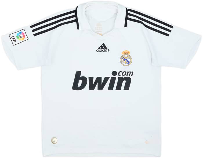 2008-09 Real Madrid Home Shirt - 6/10 - (L.Boys)