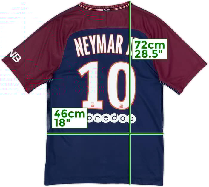 2017-18 Paris Saint-Germain Home Shirt Neymar Jr #10 - 5/10 - (S)