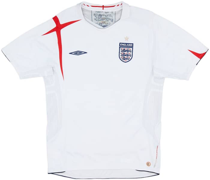 2005-07 England Home Shirt - 5/10 - (L)