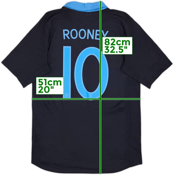 2011-12 England Away Shirt Rooney #10 - 8/10 - (M)