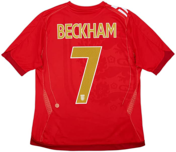 2004-06 England Away Shirt Beckham #7 - 8/10 - (Women's L)