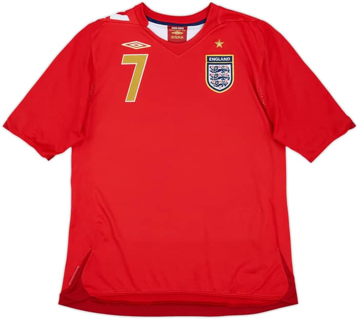 2004-06 England Away Shirt Beckham #7 - 8/10 - (Women's L)