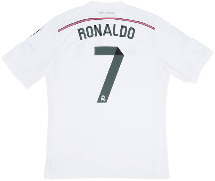 2014-15 Real Madrid Home Shirt Ronaldo #7 - 6/10 - (XL)