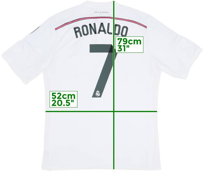 2014-15 Real Madrid Home Shirt Ronaldo #7 - 6/10 - (XL)