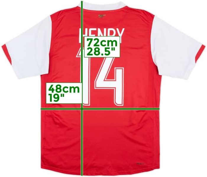 2006-08 Arsenal Home Shirt Henry #14 - 6/10 - (S)