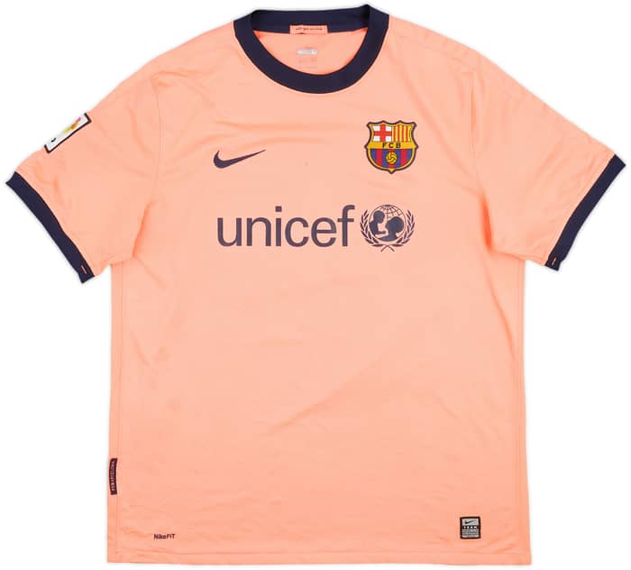 2009-10 Barcelona Away Shirt Messi #10 - 9/10 - (L)