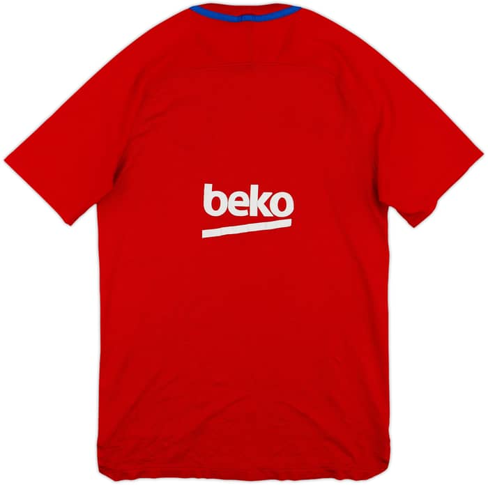 2017-18 Barcelona Nike Training Shirt - 8/10 - (M)