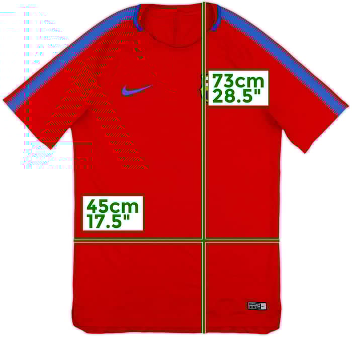 2017-18 Barcelona Nike Training Shirt - 8/10 - (M)