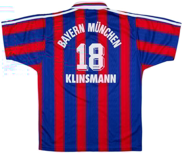 1995-97 Bayern Munich Home Shirt Klinsmann #18 - 7/10 - (S)