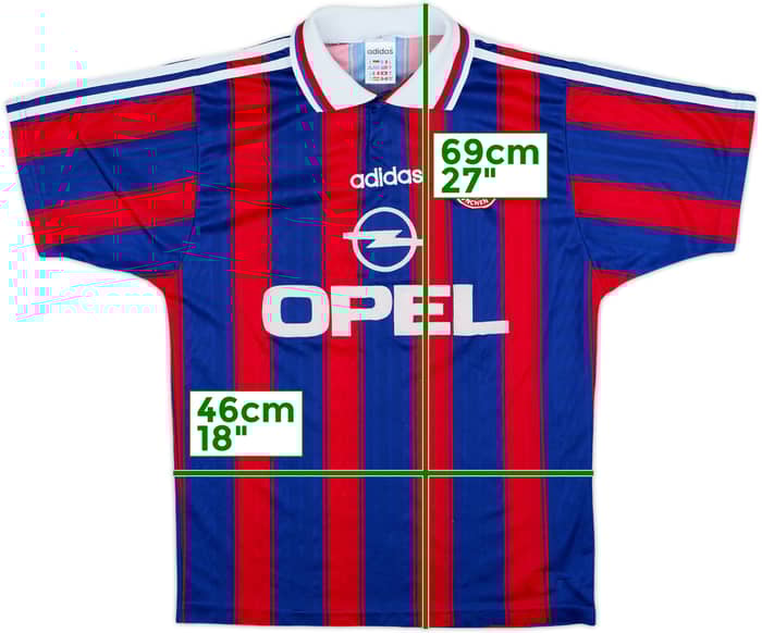 1995-97 Bayern Munich Home Shirt Klinsmann #18 - 7/10 - (S)