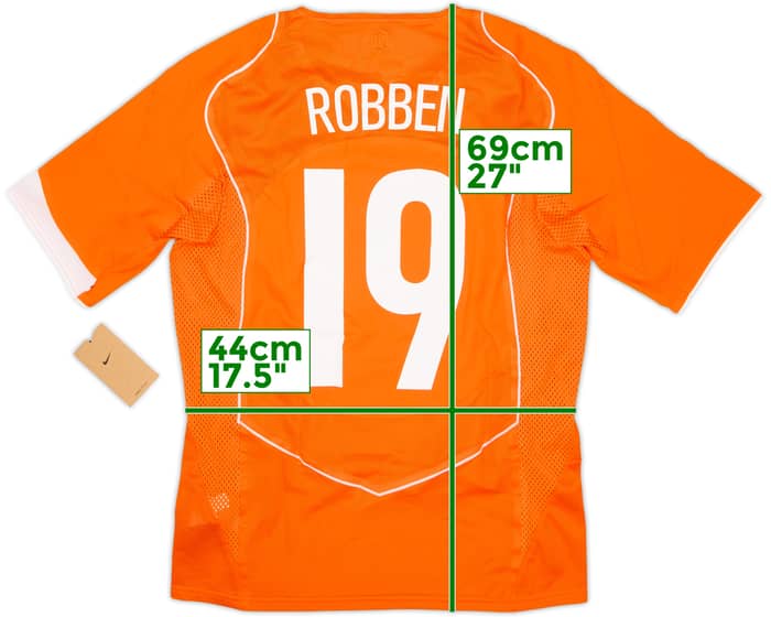 2025 Netherlands Nike 2004 Reissue Player Issue Home Shirt Robben #19 (M)