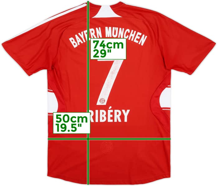 2007-08 Bayern Munich Home Shirt Ribery #7 - 5/10 - (M)
