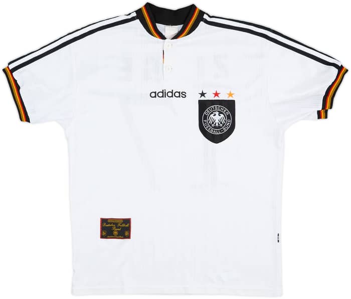 Camiseta de local de Alemania 1996-98 Ziege #17 - 6/10 - (M)