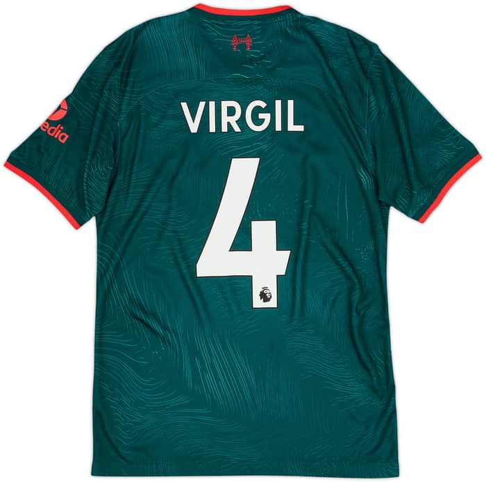 2022-23 Liverpool Third Shirt Virgil #4 - 10/10 - (S)