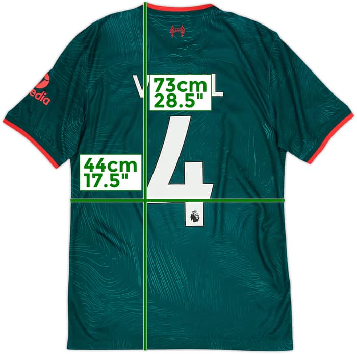 2022-23 Liverpool Third Shirt Virgil #4 - 10/10 - (S)