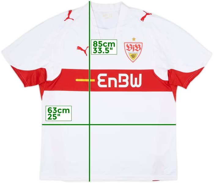 Camiseta de local del Stuttgart 2007-08 - 6/10 - (XXL)