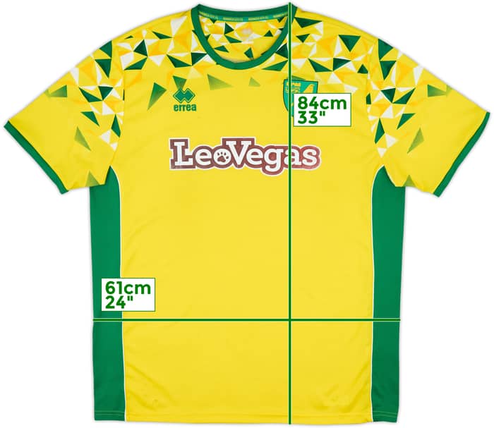 2018-19 Norwich Home Shirt - 6/10 - (XXL)