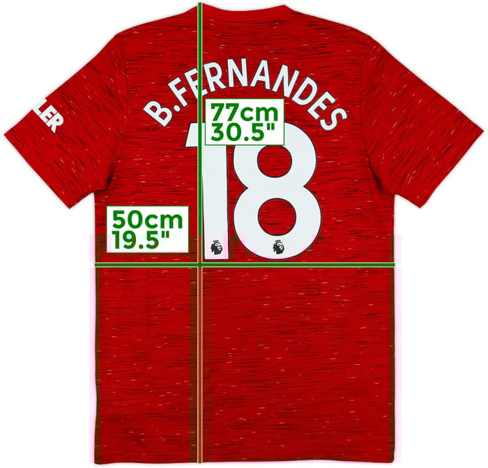 2020-21 Manchester United Home Shirt B.Fernandes #18 - 6/10 - (M)