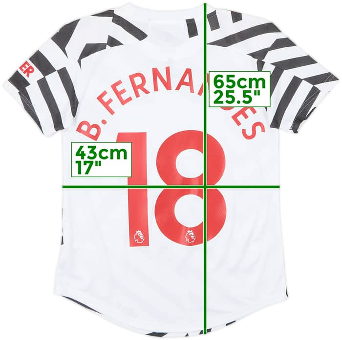 2020-21 Manchester United Third Shirt B.Fernandes #18 - 10/10 - (Women's XS)