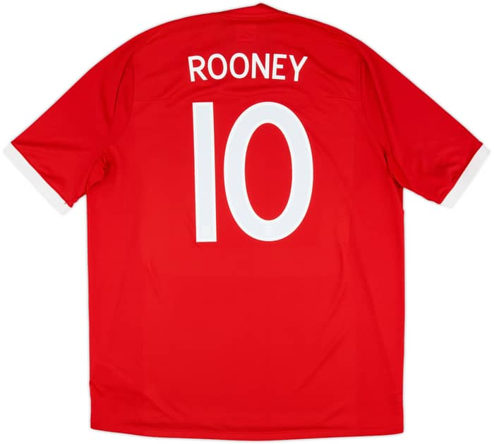 2010-11 England 'South Africa' Away Shirt Rooney #10 - 9/10 - (XL)