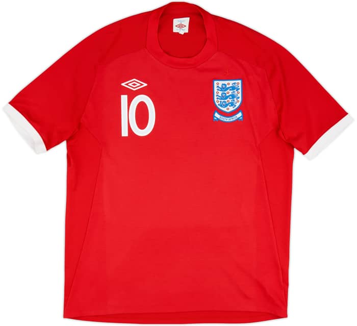 2010-11 England 'South Africa' Away Shirt Rooney #10 - 9/10 - (XL)