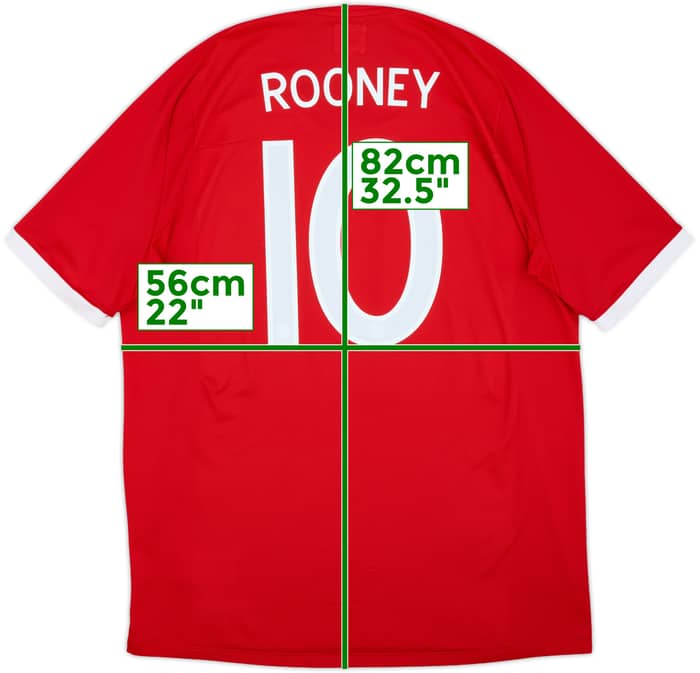 2010-11 England Away Shirt Rooney #10 - 10/10 - (XL)