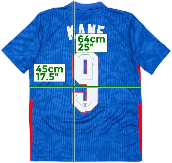 2020-21 England Away Shirt Kane #9 - 10/10 - (XL.Boys)