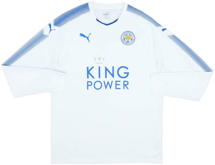 2017-18 Leicester Third L/S Shirt Iheanacho #8 - 7/10 - (L)