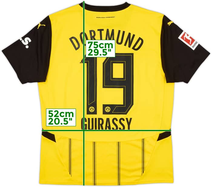 2024-25 Borussia Dortmund Home Shirt Guirassy #19 - 8/10 - (L)