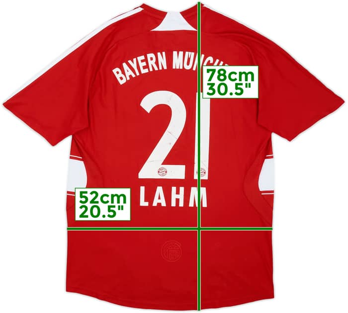 2007-08 Bayern Munich Home Shirt Lahm #21 - 6/10 - (M)