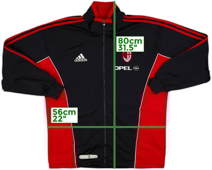 1999-00 AC Milan adidas Track Jacket - 8/10 - (M)