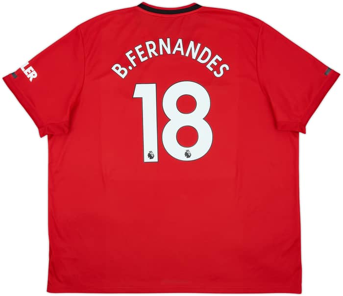2019-20 Manchester United Home Shirt B.Fernandes #18 - 9/10 - (3XL)