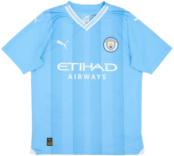 2023-24 Manchester City Home Shirt Haaland #9 - 9/10 - (M)