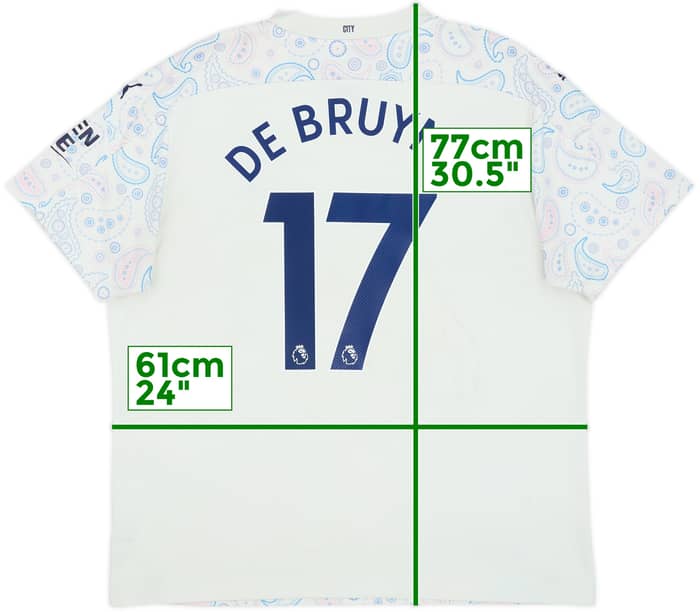 2020-21 Manchester City Third Shirt De Bruyne #17 - 6/10 - (XXL)