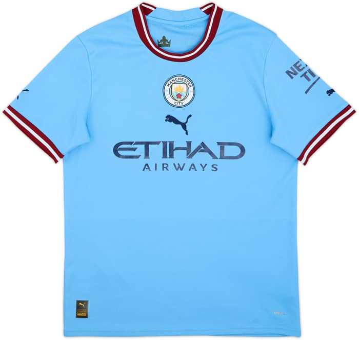 2022-23 Manchester City Home Shirt De Bruyne #17 - 7/10 - (M)