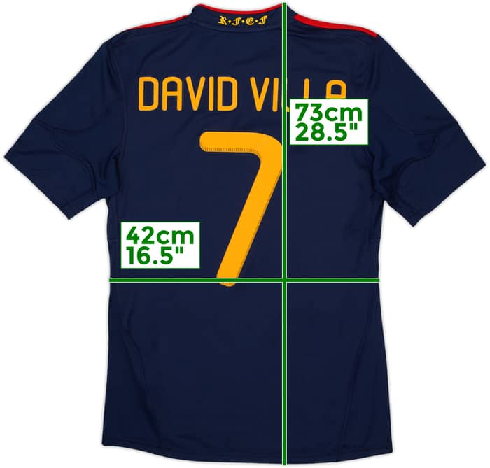 2010-11 Spain Away Shirt David Villa #7 (S)