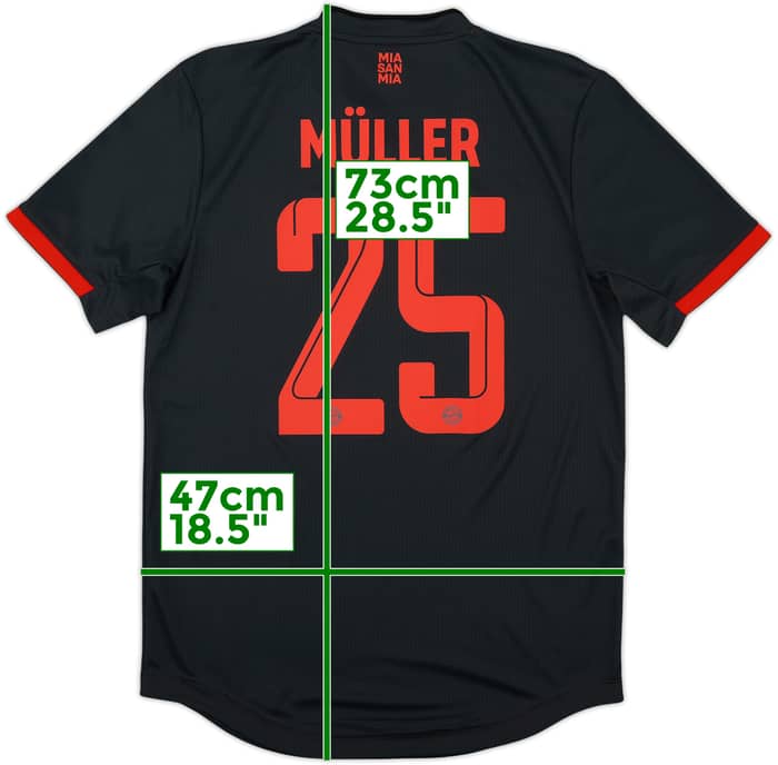 2022-23 Bayern Munich Authentic Third Shirt Muller #25 - 10/10 - (S)