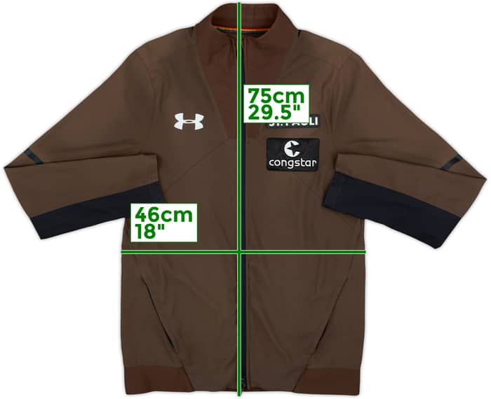2017-18 St Pauli Under Armour Track Jacket - 8/10 - (S)